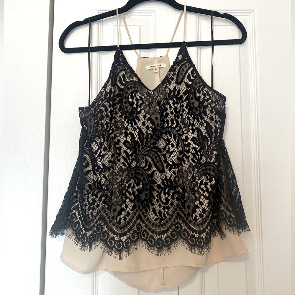 Black lace top